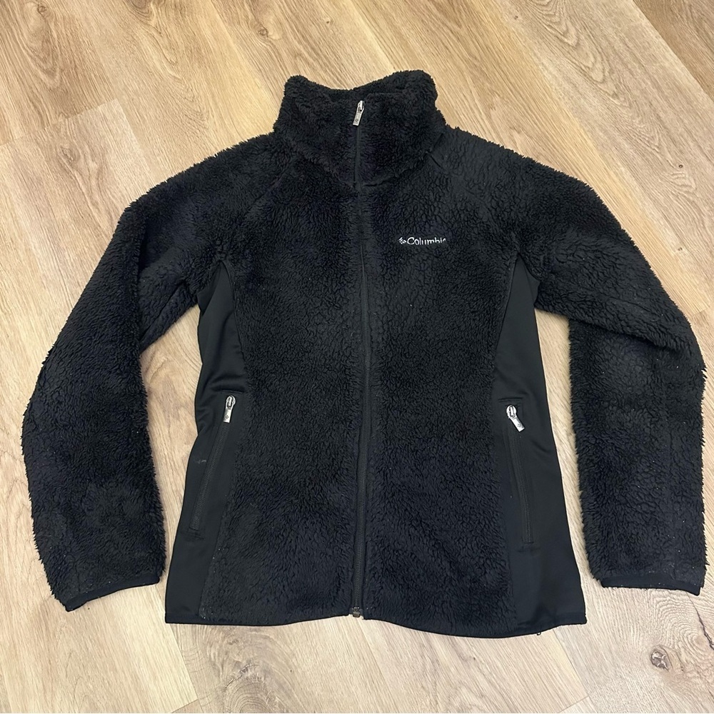 Columbia Women's Cozy Black Teddy Jacket